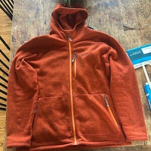 Stio Men’s Full Zip Sweater jacket wilcox Fleece XXL hooded outdoor hiking